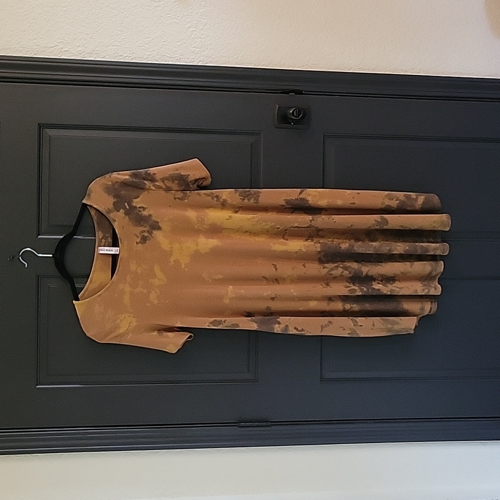Brown Marbled Dress